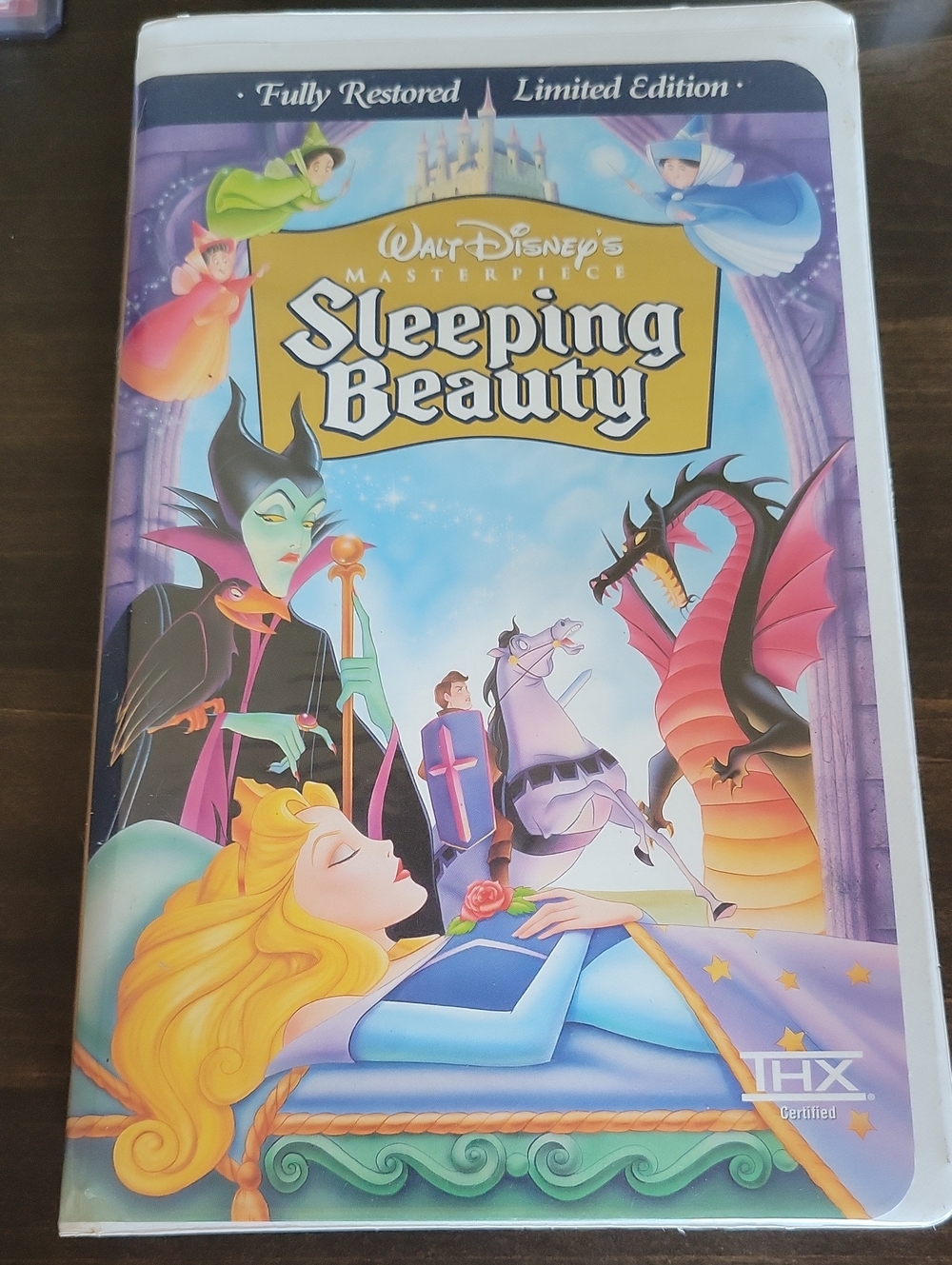 Disney Sleeping Beauty VHS Cover - Blue & Purple Artwork